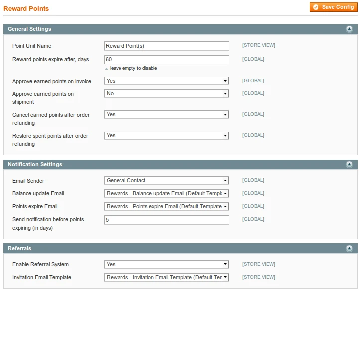 General Settings General Settings