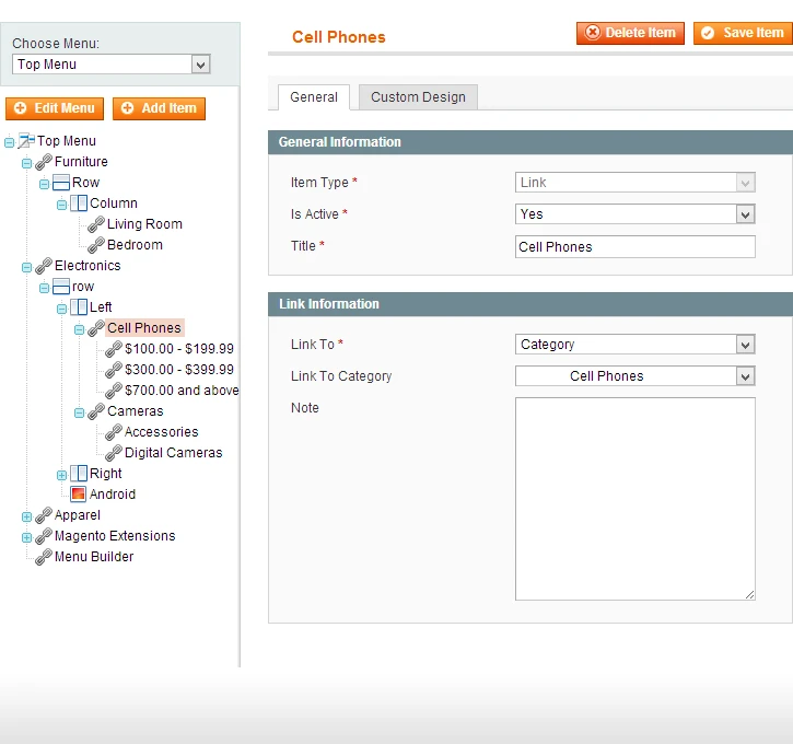 Edit Link - Menu Manager Pro Edit Link - Menu Manager Pro