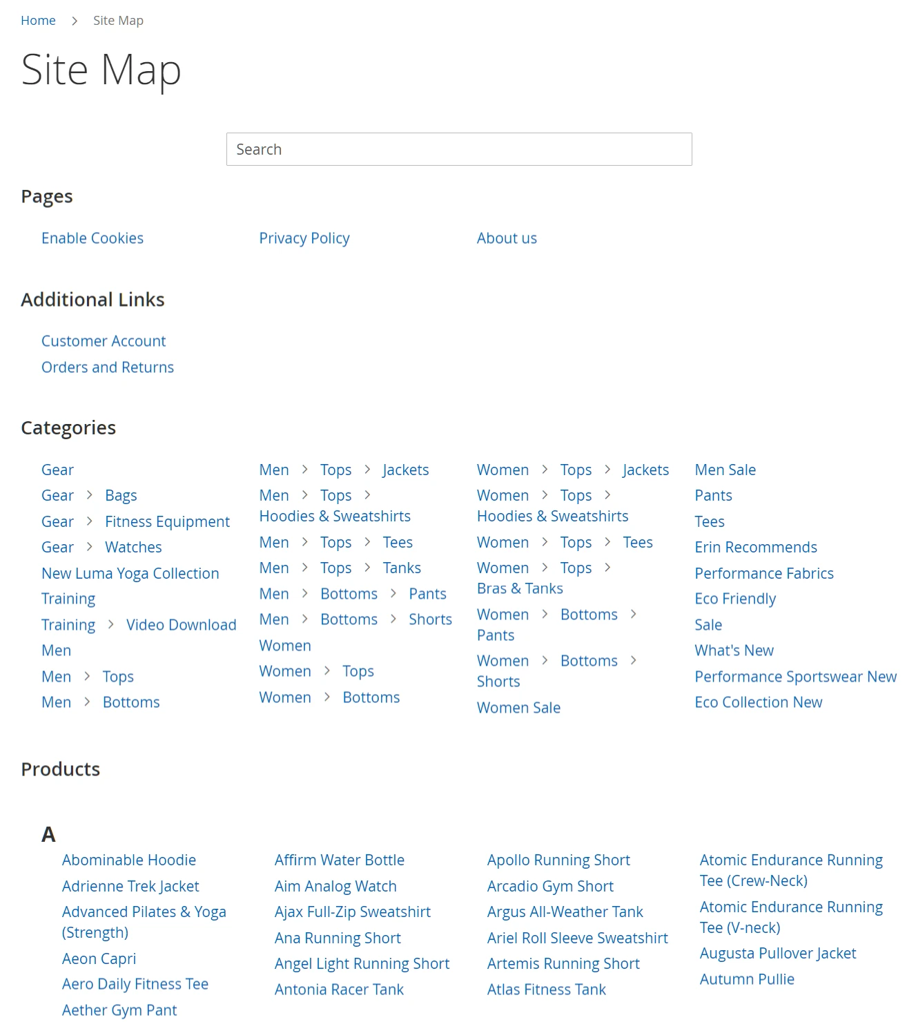 A user-friendly sitemap looks like a table of website’s contents